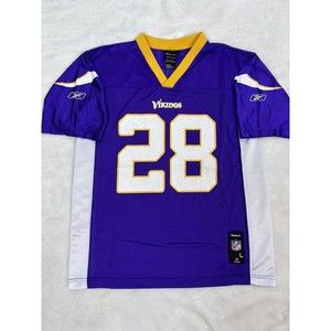 Adrian Peterson MINNESOTA VIKINGS Jersey Youth Large 14-16 #28 L Purple REEBOK